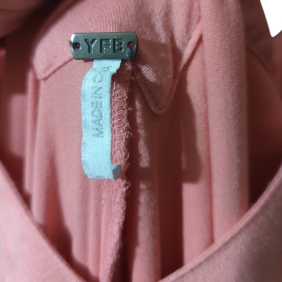 Young Fabulous & Broke Brixton Hi-Lo Leg Jumpsuit Solid Teak - Picture 9 of 9